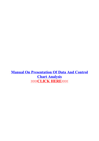 manual on presentation of data and control chart analysis pdf