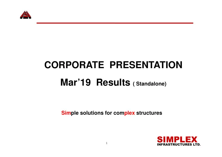 corporate presentation