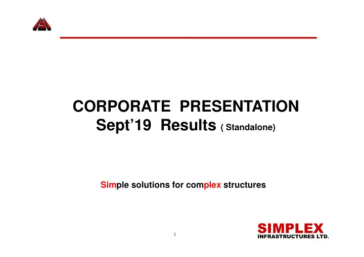 corporate presentation