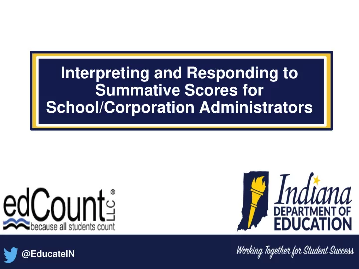 interpreting and responding to