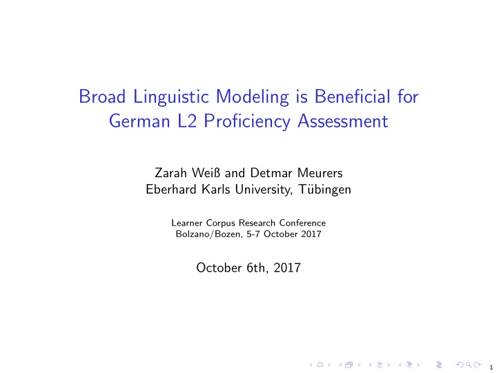 broad linguistic modeling is beneficial for german l2