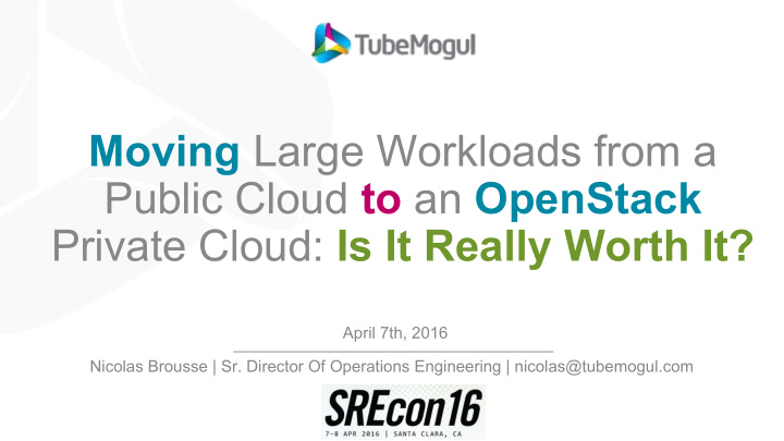 moving large workloads from a public cloud to an