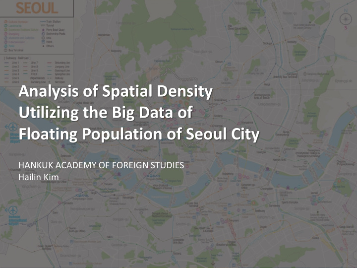 analysis of spatial density
