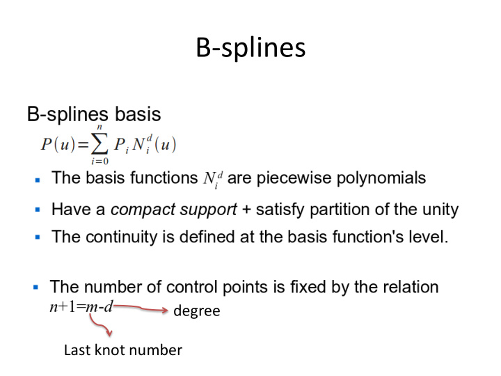 b splines