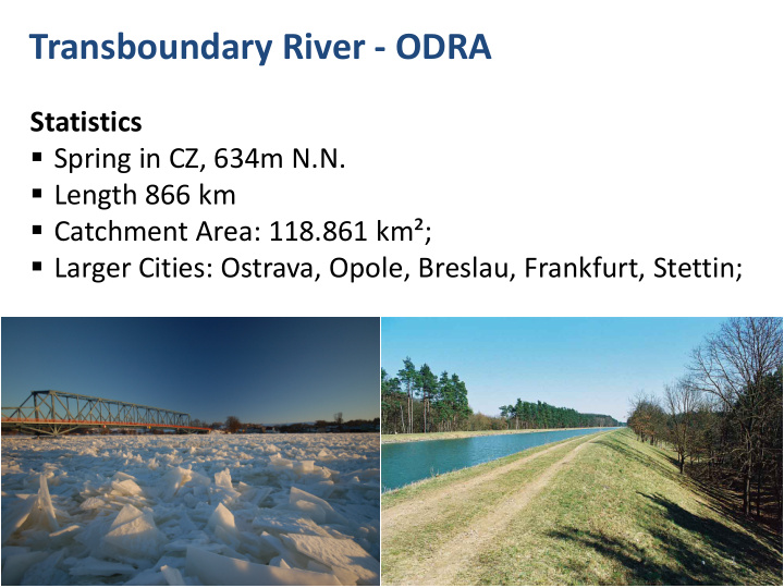 1 transboundary river odra geography from ostrava