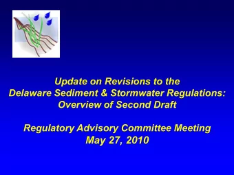 May 27, 2010  1.0 General Provisions  1.0 General Provisions  1.3 Effective Date  1.3 Effective
