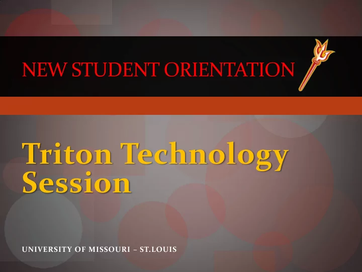 triton technology session