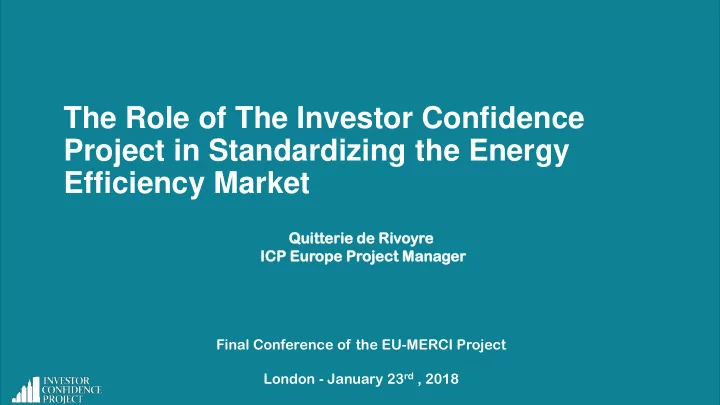 the role of the investor confidence