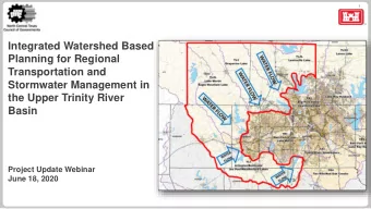 Planning for Regional  Transportation and  Stormwater Management in  the Upper Trinity River  Basin
