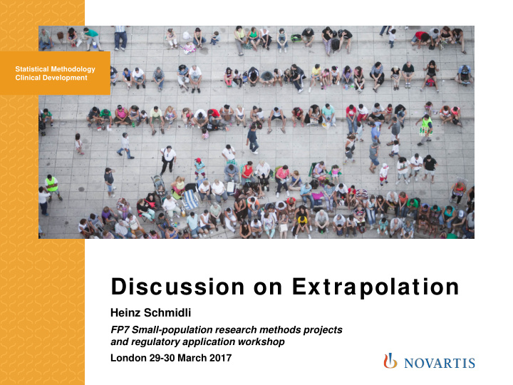 discussion on extrapolation