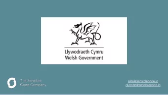 aine@sensiblecode.io  duncan@sensiblecode.io  2021 Census Outputs  and Dissemination  Update  Suzie