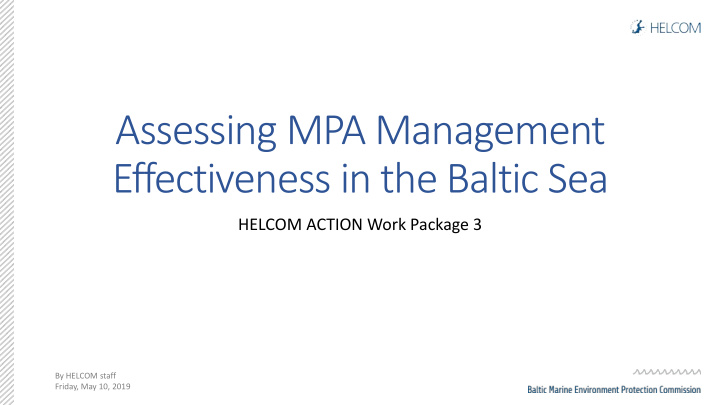 assessing mpa management effectiveness in the baltic sea