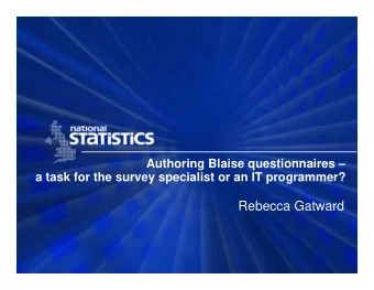 Rebecca Gatward  Introduction  Organisations have their own unique approaches to authoring  g  q