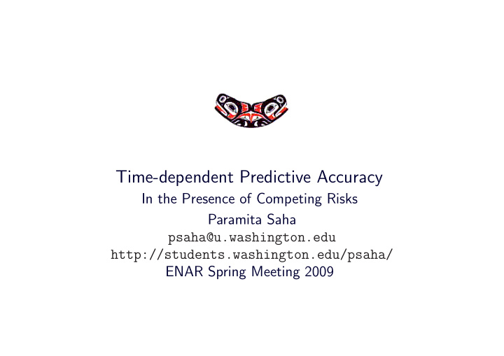 time dependent predictive accuracy