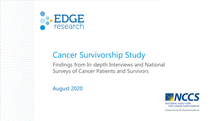 cancer survivorship study