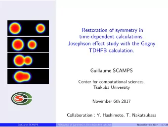 Restoration of symmetry in  time-dependent calculations.  Josephson effect study with the Gogny