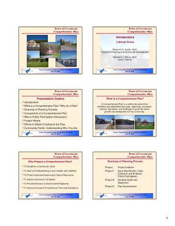 1  T  T  own of Coeymans  own of Coeymans  T  T  own of Coeymans  own of Coeymans  Compr  ehensive