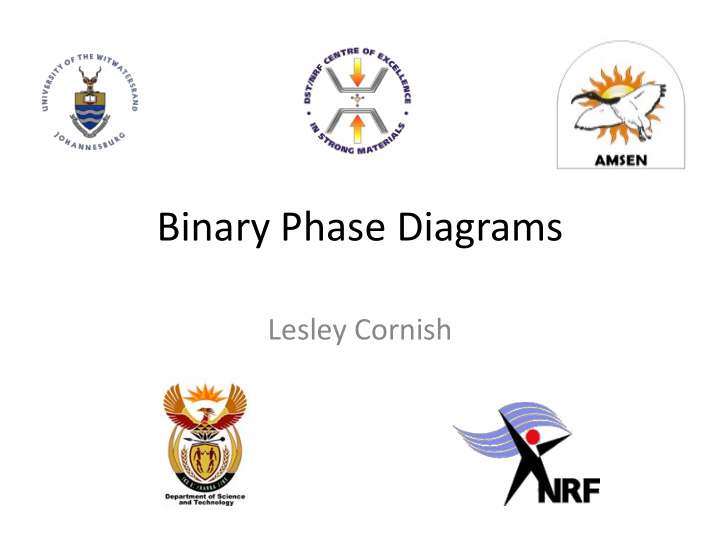 binary phase diagrams