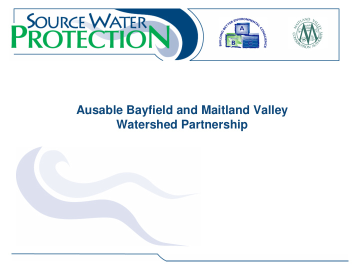 ausable bayfield and maitland valley watershed