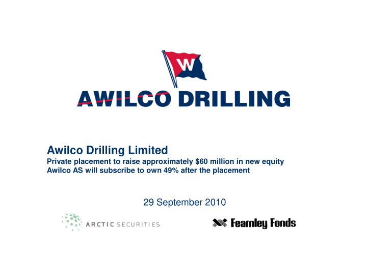 awilco drilling limited