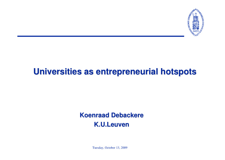 universities as entrepreneurial hotspots universities as