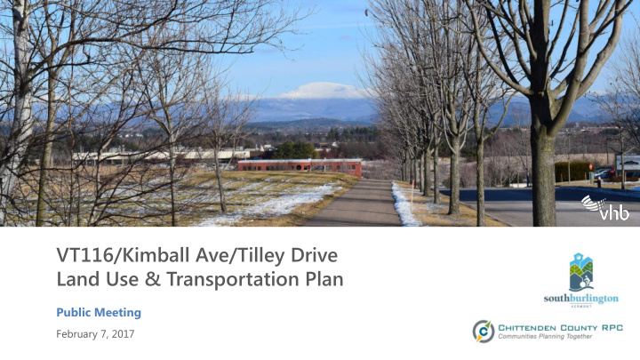 vt116 kimball ave tilley drive land use transportation