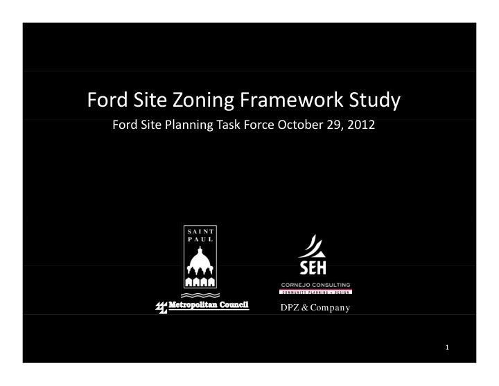 ford site zoning framework study