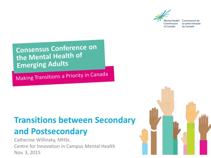 transitions between secondary and postsecondary