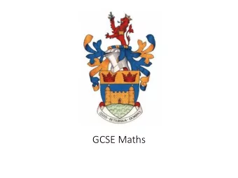 GCSE Maths  Positivity and Support  Structure and style of the exam 3 papers  1hr 30 mins each
