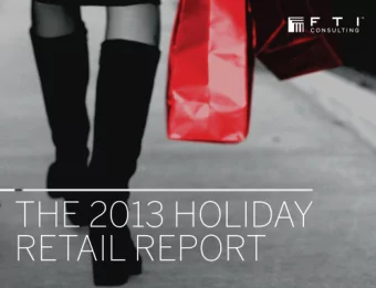 Table of Contents  I.  Retail &amp; Consumer Products Leadership Team  3  II.  The 2013 Holiday