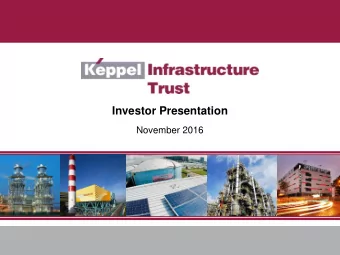 Investor Presentation  November 2016  Disclaimer  Not for distribution in the United States  The