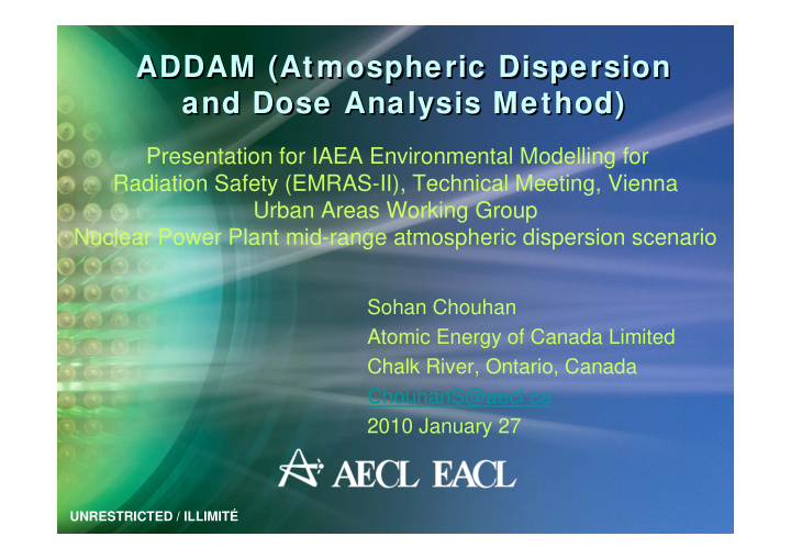 addam atmospheric dispersion addam atmospheric dispersion