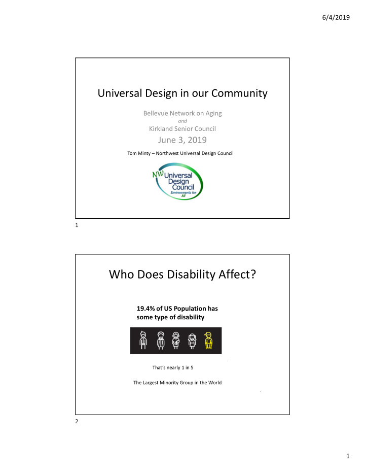 who does disability affect