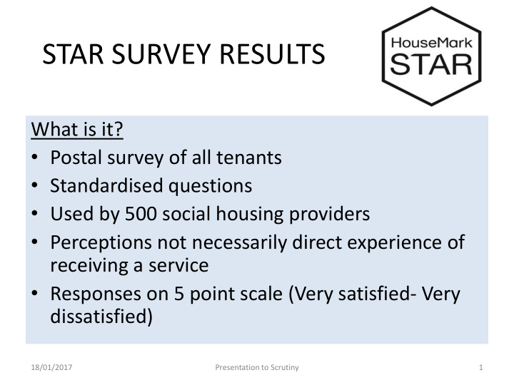 star survey results