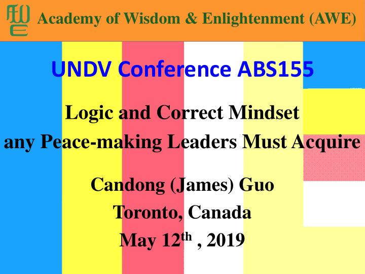 undv conference abs155