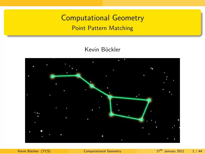 computational geometry