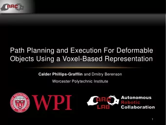 Path Planning and Execution For Deformable  Objects Using a Voxel-Based Representation Calder