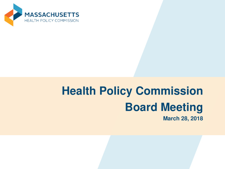 health policy commission board meeting