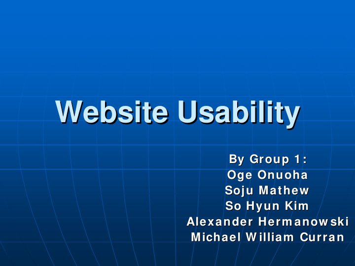 website usability website usability