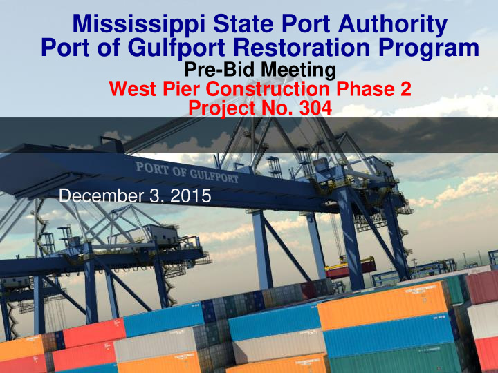 mississippi state port authority port of gulfport