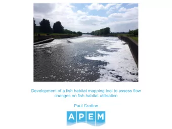 Development of a fish habitat mapping tool to assess flow  changes on fish habitat utilisation