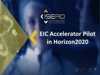 in Horizon2020 Israel Innovation Authority  The countrys public entity which supports and