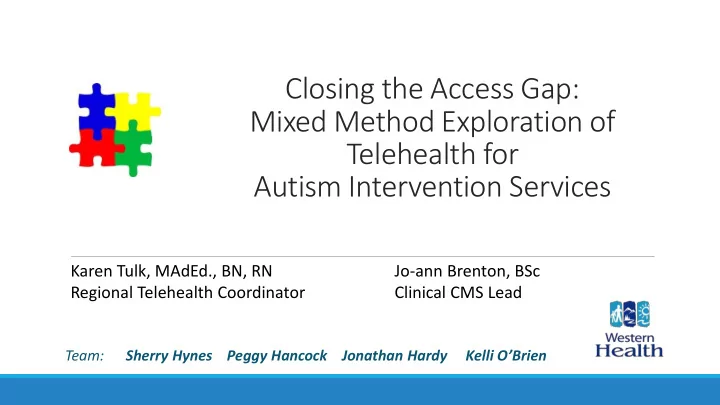 closing the access gap