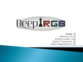 Group 1  12  Shenmin Lo, EE  Joseph Lunder, CpE  Siarhei Traskouski, EE  Robert Wadsworth II, EE