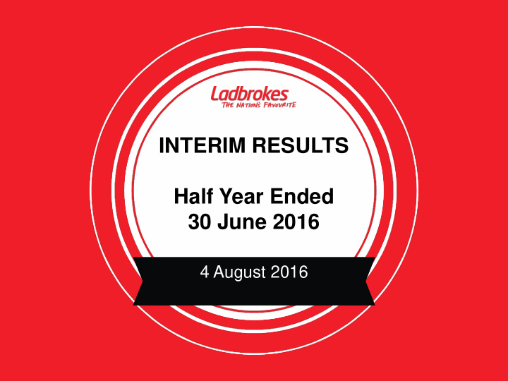 interim results