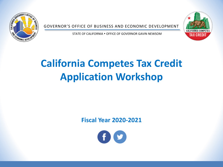 california competes tax credit application workshop