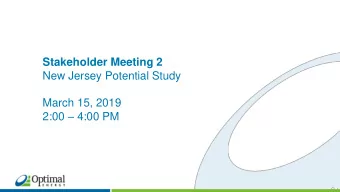 2:00  4:00 PM  Agenda  Introduction  Measure characterization  Key variables in characterization