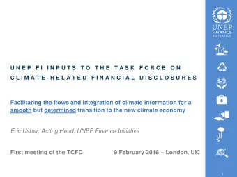 Facilitating the flows and integration of climate information for a smooth but determined