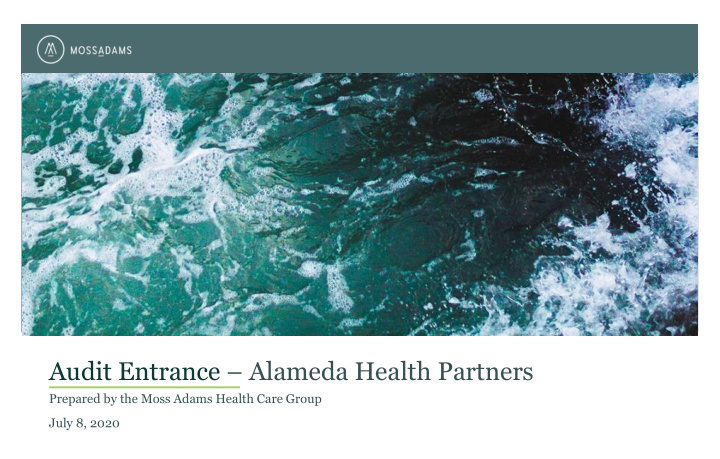 audit entrance alameda health partners