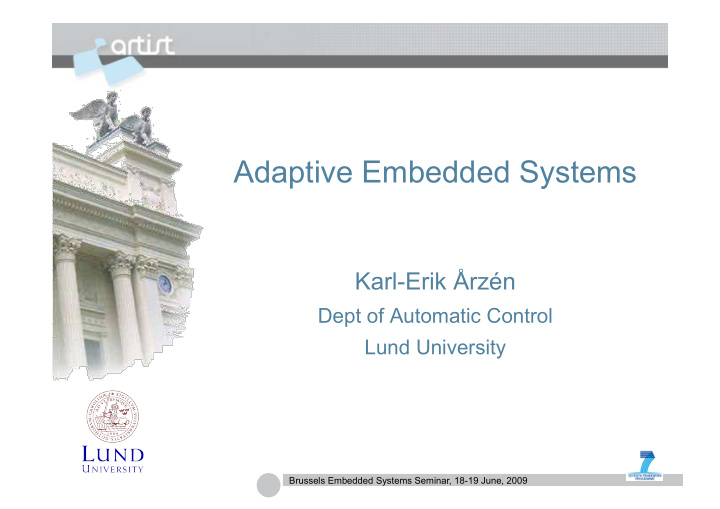 adaptive embedded systems